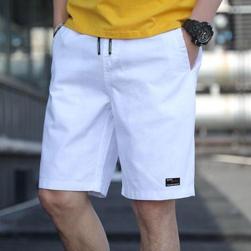Summer new shorts men's casual sports men's thin cropped pants beach pants loose pants men's big shorts