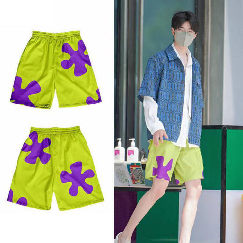 Paidaxing shorts, summer beach pants, zhangjiayuan's same quintuple pants, seaworthy lace up pajamas, fast drying