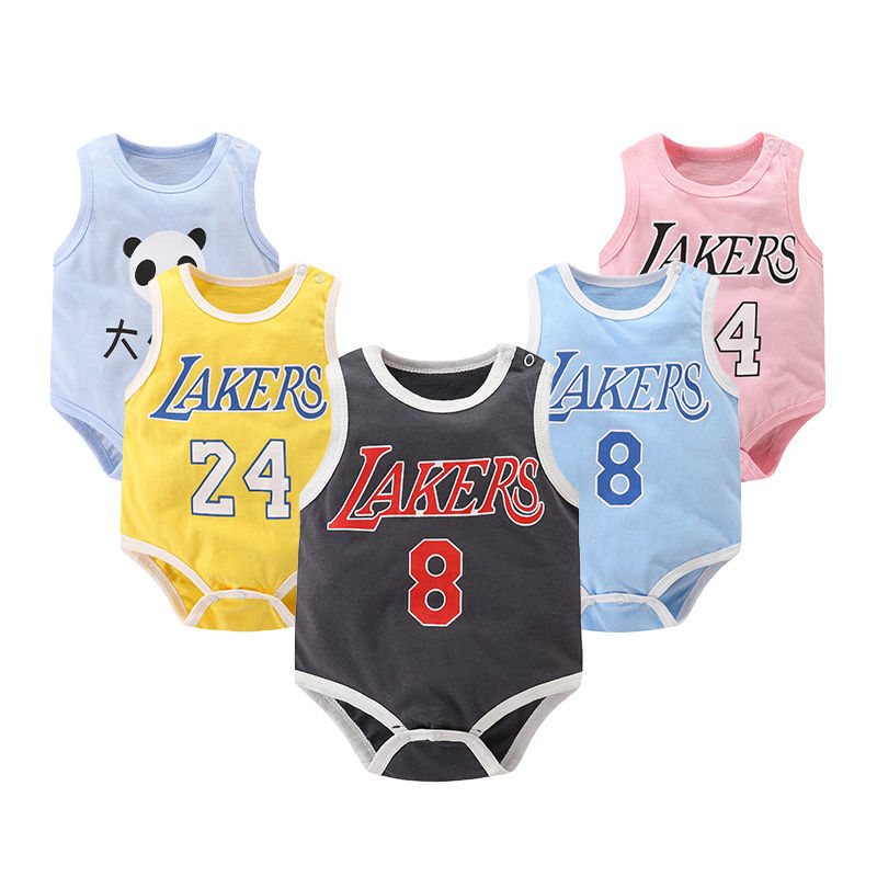 Baby sleeveless one-piece clothes baby summer vest triangle Khaki clothes newborn sports clothes bag fart clothes climbing clothes
