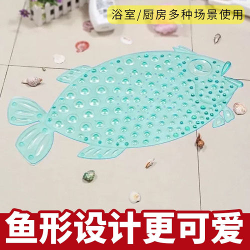 Odorless bathroom non slip mat bath shower large with suction cup massage foot pad toilet toilet waterproof mat