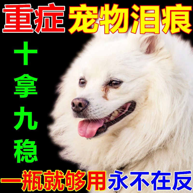 Cat and dog tear mark removal artifact eye inflammation tear excrement cleaning special medicine eye drops anti-inflammatory eye drops