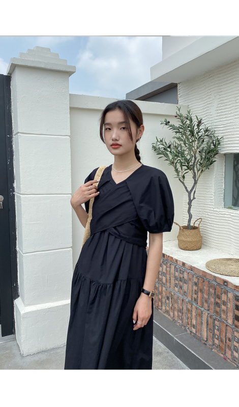 Original price 134.63! New summer style [clean space] fashionable high-end design, slim dress 28912# cqw