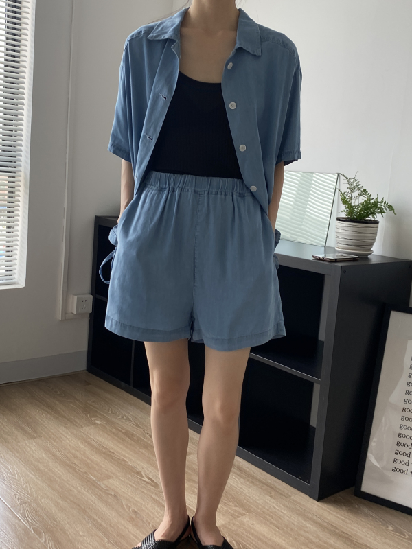 Original price 77.83! [clean space] summer new casual and versatile denim shorts (only shorts) 28808a \cls