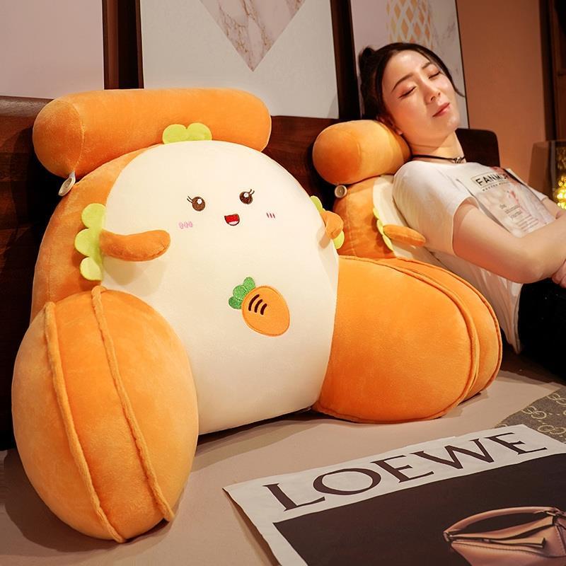 Bedside soft bag large backrest cushion sofa tatami reading bed pillow waist pillow removable pillow dormitory