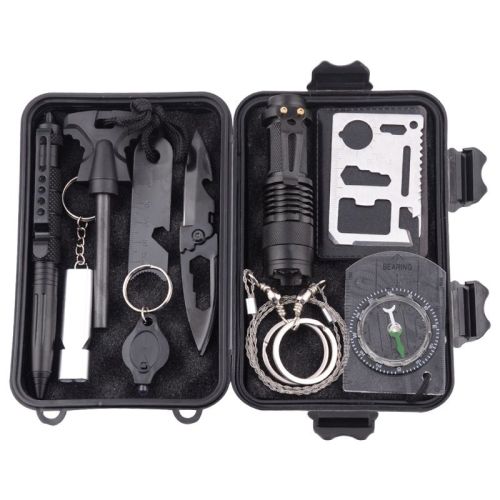 Outdoor multi-function toolbox outdoor survival wilderness survival equipment tool set vehicle mounted emergency exploration supplies