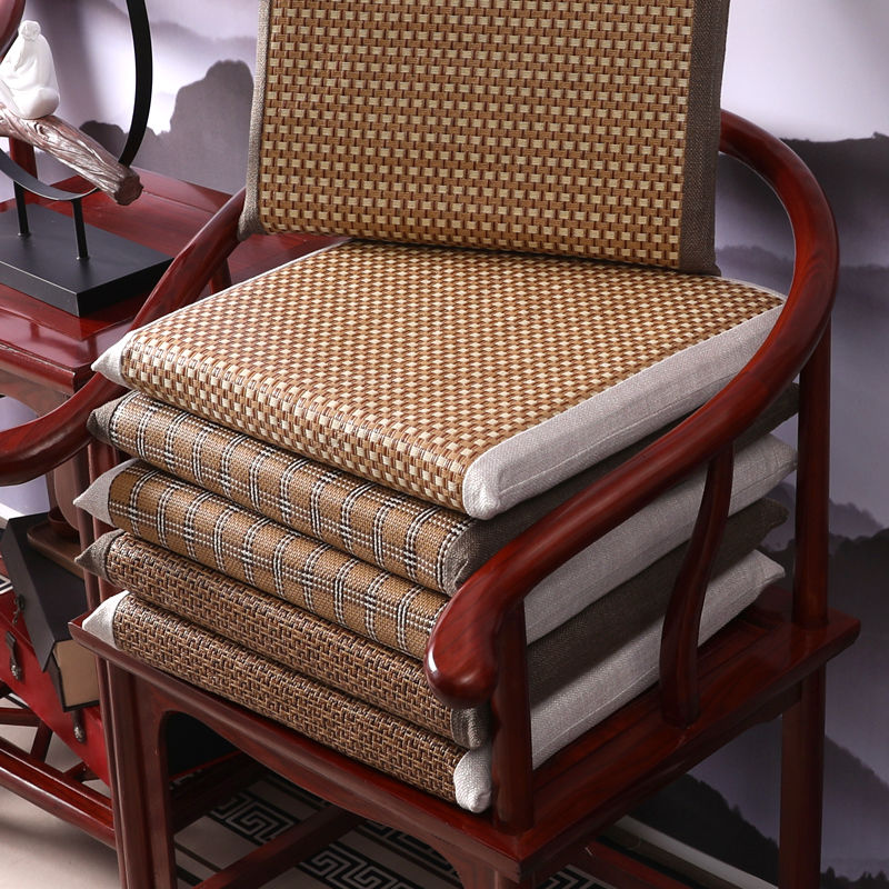 Summer cushion cushion office double-sided solid wood armchair sponge sofa cushion breathable summer mat