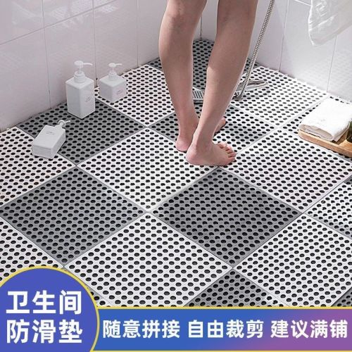 Bathroom non slip mat shower room bathroom bathroom splicing floor mat toilet waterproof hollow out household