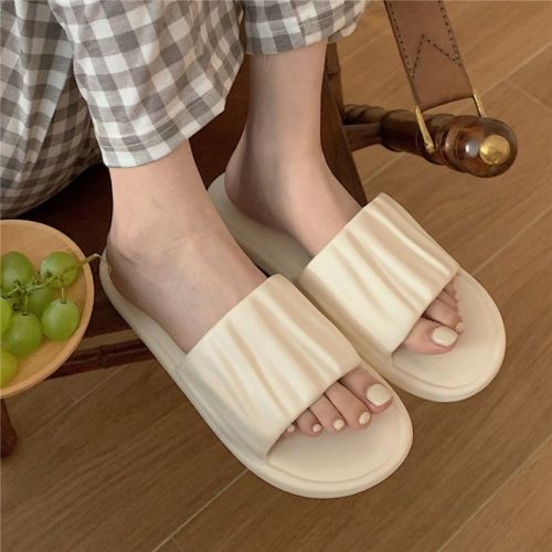 Slipper girl Xia Ju household fashion trend soft bottom excrement feeling bath bathroom anti slip odor indoor cool slipper girl