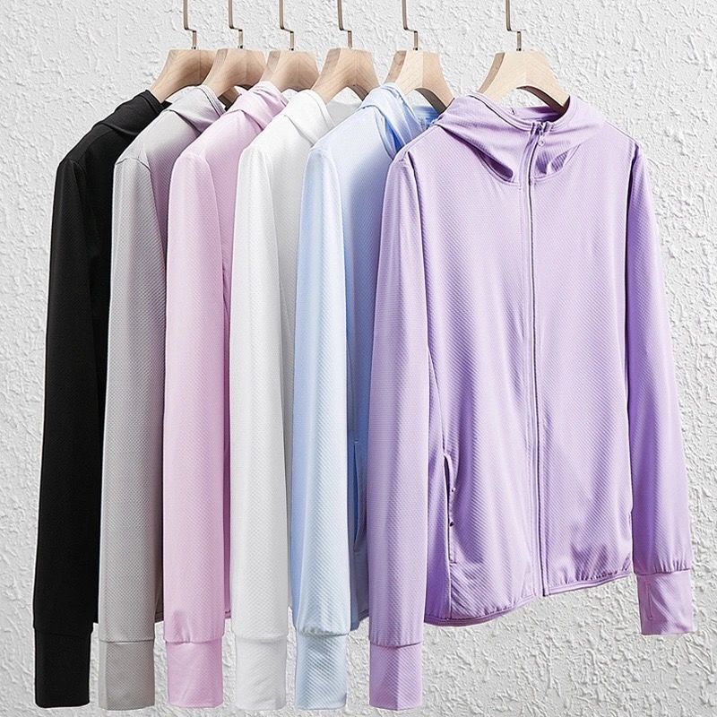 2022 summer women's sunscreen clothes ice silk UV proof jacket women's new thin breathable electric car sunscreen clothes