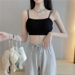 Beautiful back shockproof sports underwear female student Korean small chest gathered anti sagging bra suspender female rimless bra