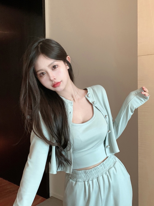 Real shooting summer wear cool salt suit 2022 new set with women's hot fashion three piece set