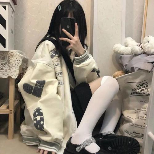 Baseball clothes women's spring and autumn loose European and American high street Harajuku style jacket ins trend 2022 new early autumn women's top