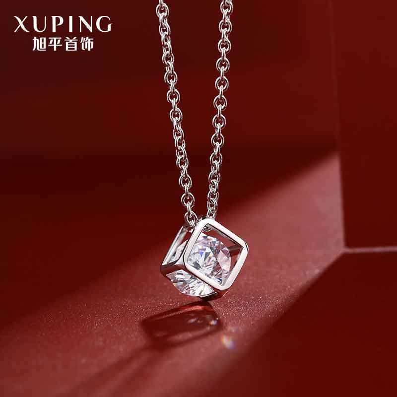 Collarbone Necklace female student Japan and South Korea fashion simple temperament net red neck chain geometric square pendant 8