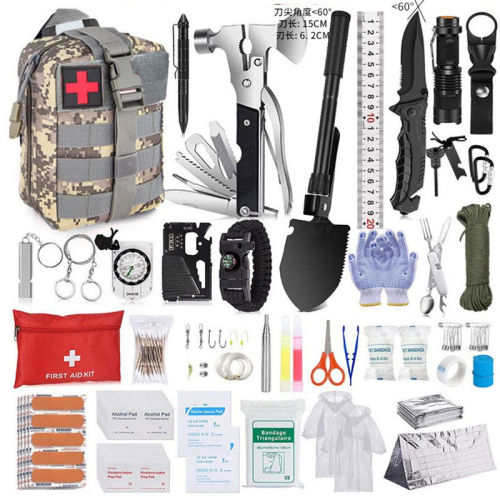Outdoor supplies adventure survival tool set mountaineering camping travel equipment outdoor camping survival emergency kit