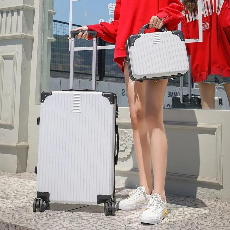 Suitcase female male trolley case student password box universal wheel boarding Case Travel Case Korean version