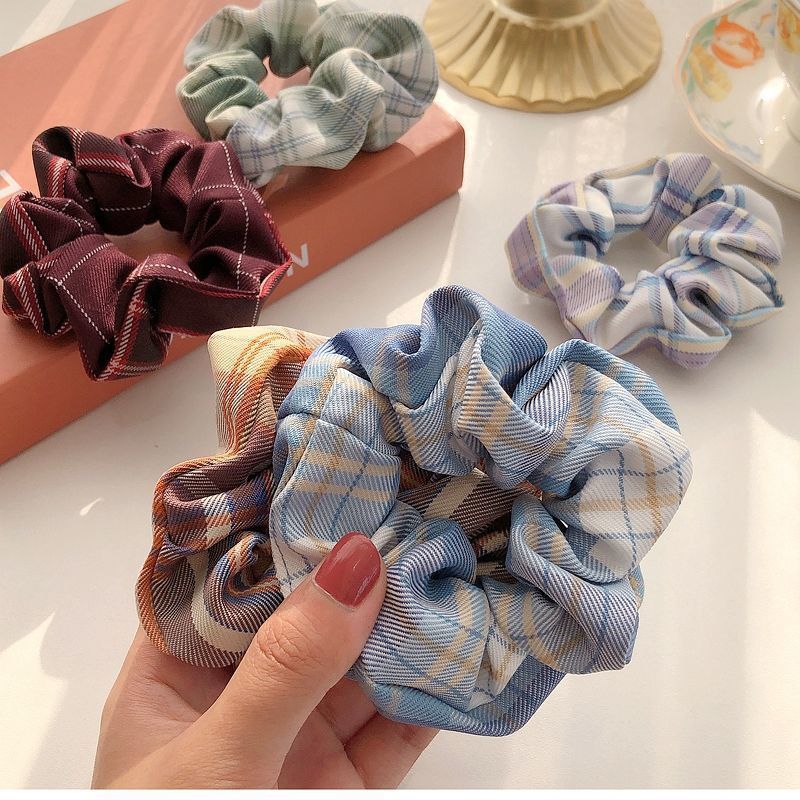 Brandy college girls gentle wind large intestine hair circle fairy gas rubber band head rope ball head horsetail hair rope hair circle