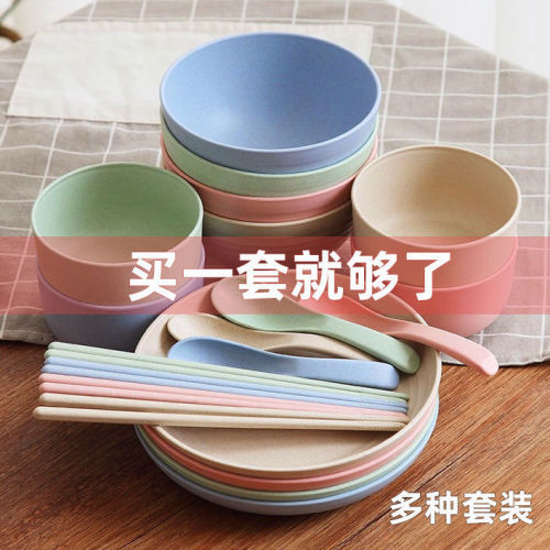 Dishes and dishes set tableware dishes and dishes set plastic dishes and bowls set household combination Spoon Set dishes and chopsticks set
