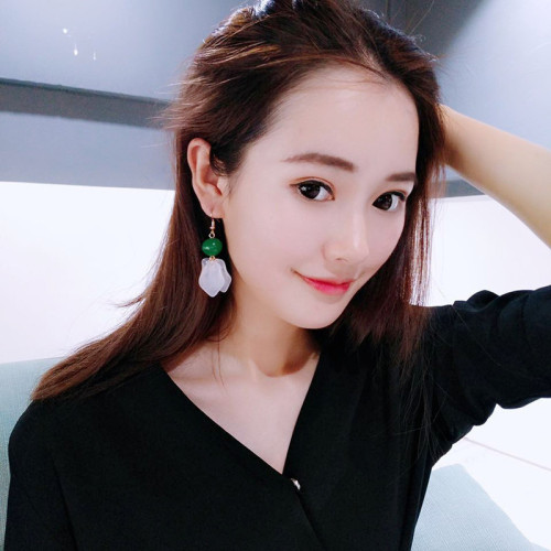 Korean sweet temperament frosted flower earrings earrings earrings female personality trendsetter net red same Earrings