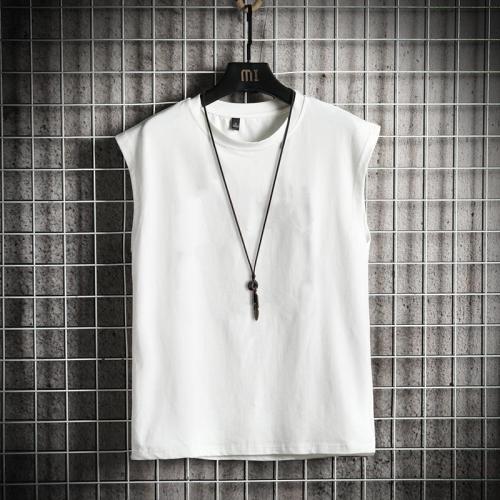 2 pieces / 1 piece solid color men's Vest student casual sports loose sleeveless T-shirt fashion brand trend waistcoat