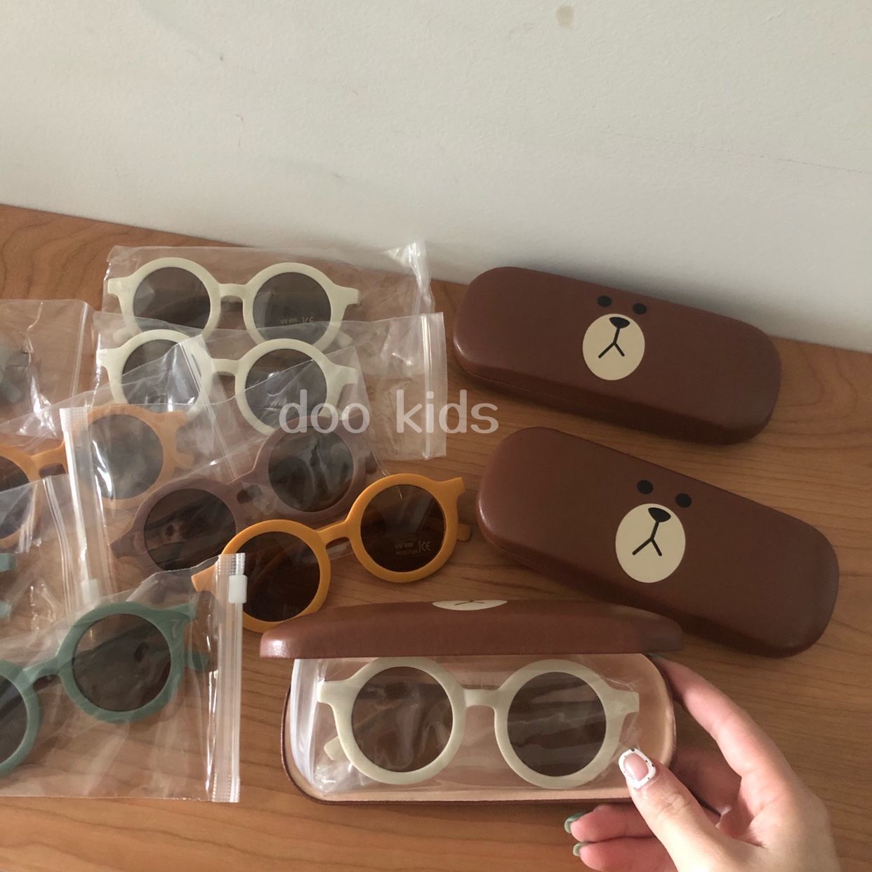 Ins popular Korean baby Sunglasses concave shape retro round sunglasses sun protection men's and women's children's glasses tidal Sunglasses