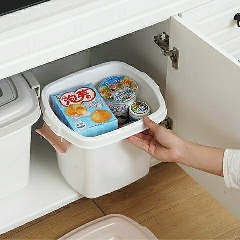 Household 50 Jin rice bucket sealed rice jar food grade thickened 20 jin 30 jin insect proof rice noodles storage box
