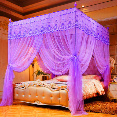 [mosquito net + thickened support] three door square top floor type court mosquito net densified thickened 1.5m1.8m bed