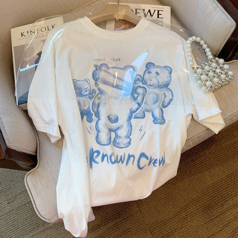 Official figure real price T-shirt women's short sleeved loose summer student versatile casual popular top