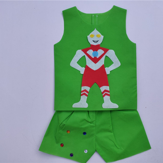 Children's environmental protection fashion show clothes, boys' handmade clothes, parent-child clothes, DIY materials, kindergarten performance runway clothes