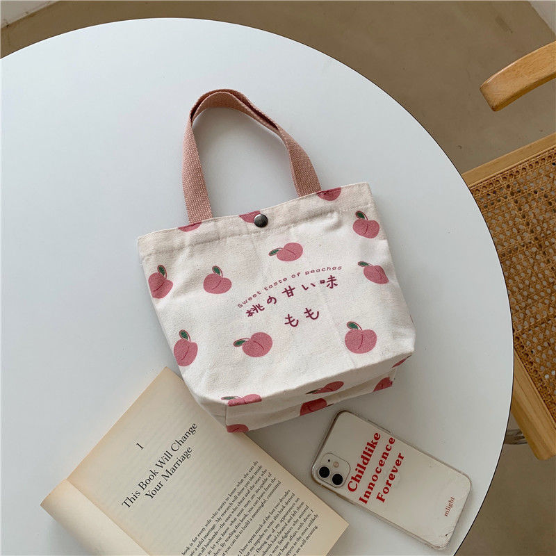 Bag female 2022 new ins canvas bag female student Korean version large capacity shoulder bag versatile schoolbag handbag
