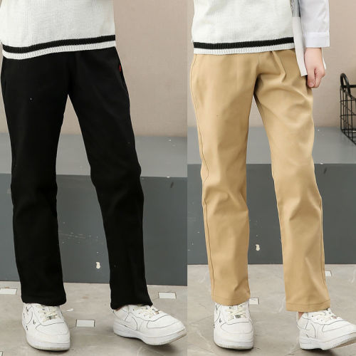 Boys' and girls' Khaki School pants children's black performance pants spring and summer primary school students' Navy School Uniform Pants