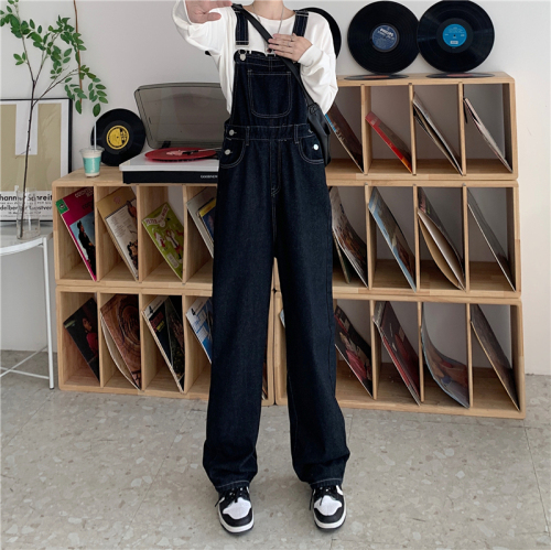 Actual shooting of new autumn clothes large women's clothes fat mm work clothes Jumpsuit high waist loose suspenders m-5xl200 Jin