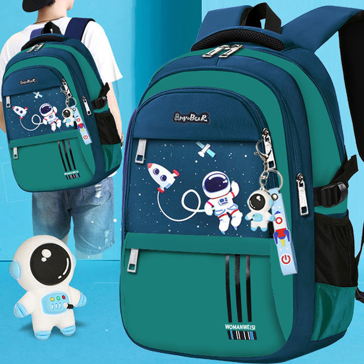 Schoolbag primary school students from grade 3 to grade 6 junior high school large capacity load reduction and spine protection super light boys' and girls' backpacks
