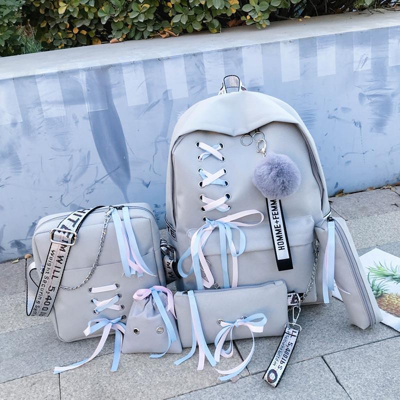 2022 new Korean version high-capacity high school student backpack antique girl schoolbag super hot backpack women