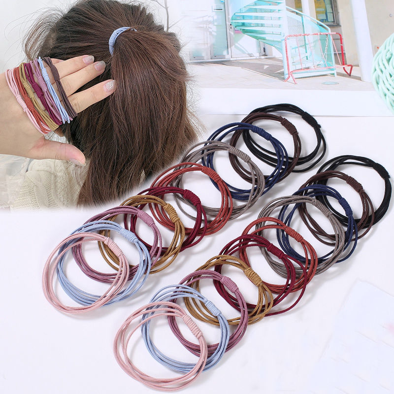 Head rope female Korean net red rubber band female tie head ins simple Bracelet small fresh headdress personalized horsetail hair circle