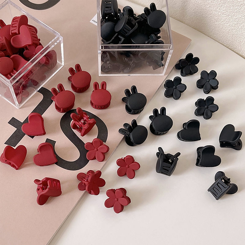 Black small hair clip forehead hair clip female side banger hair clip mini small hair clip hair ornament small clip headdress