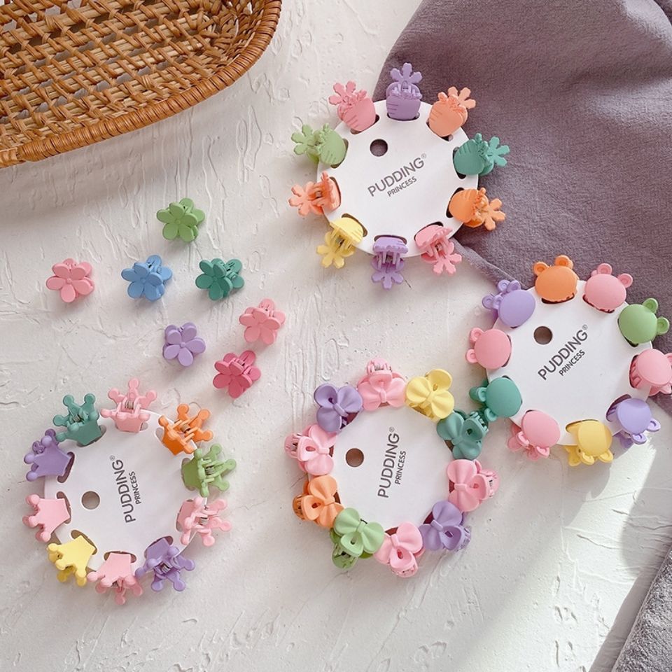 Korean candy color cute mini small children's clip solid color Princess sweet broken hair clip Korean hair accessories