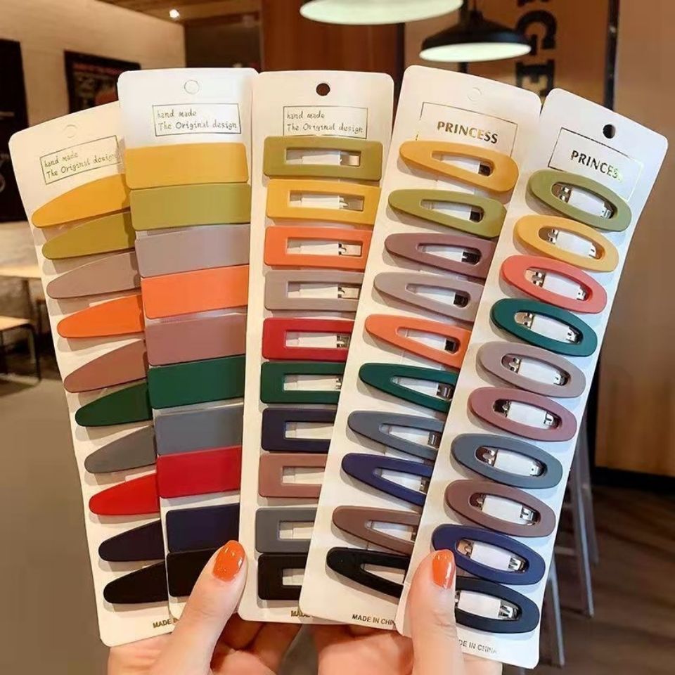 South Korea ins simple BB clip top clip edge clip word bangs clip headdress hair clip back of the head colorful girl hairpin