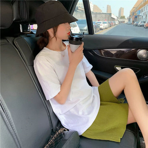 Pregnant women's shorts wear out in summer, new Korean style, fashionable, loose and casual, pregnant women's bottomed pants, abdominal support, pregnant women's clothes in summer