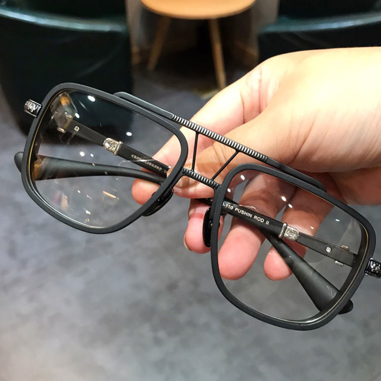Jane Dan Crowe is trendy and versatile. Spectacle frames for men and women have large wide faces, square double beams, fat people, myopia spectacle frames, anti blue light