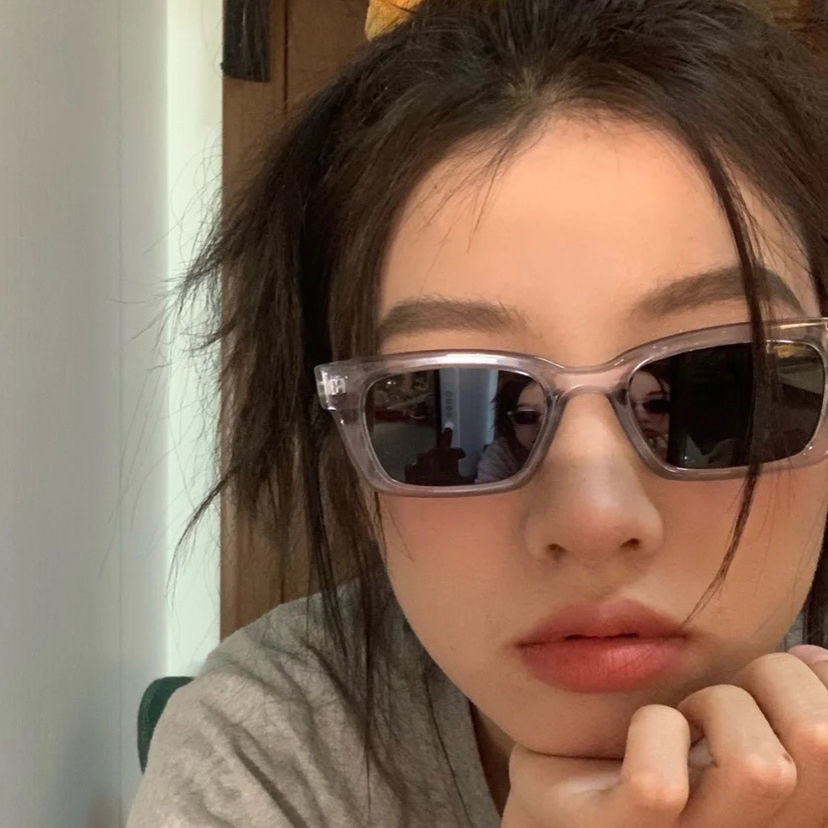 2021 new trendy Korean version of online celebrity artifact Sunglasses versatile fashion casual plain Sunglasses Women's and men's Sunglasses