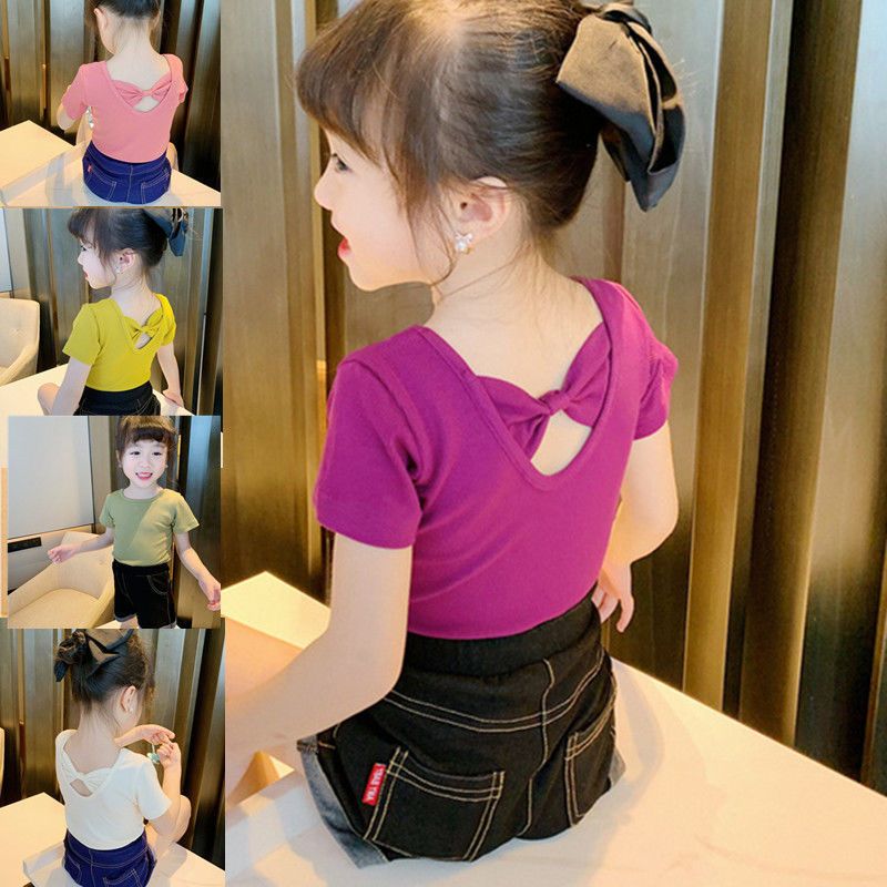 Girls' T-shirt 2022 summer new net red, foreign style, versatile children's middle and small children's fashion ice silk short sleeved top