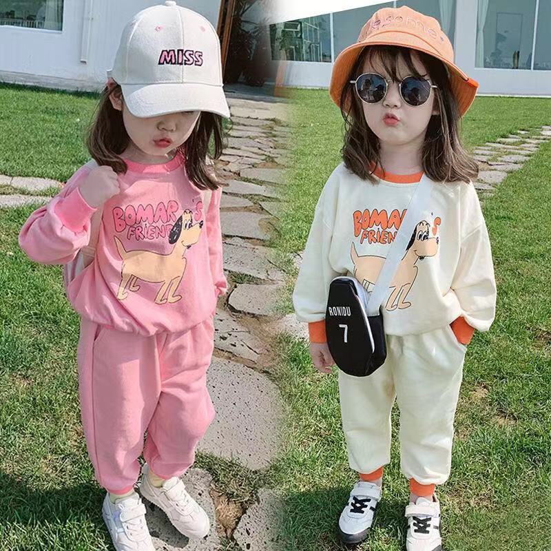Children's suit women's autumn new 2022 girls' two-piece set spring and autumn children's clothes baby clothes fashionable