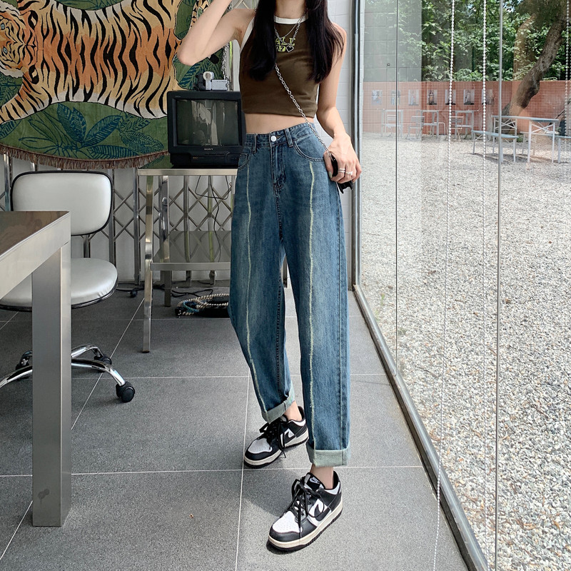 Real shot retro jeans for women