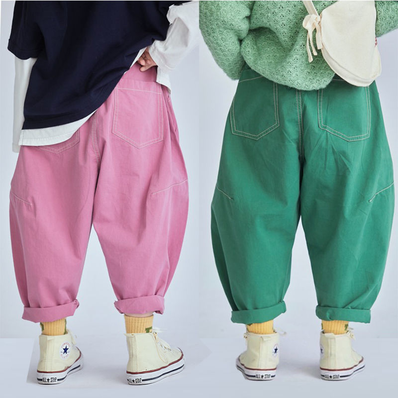 Girls' pants spring and autumn wear 2022 new spring clothes children's fashionable children's pants casual middle-aged children's Korean pants