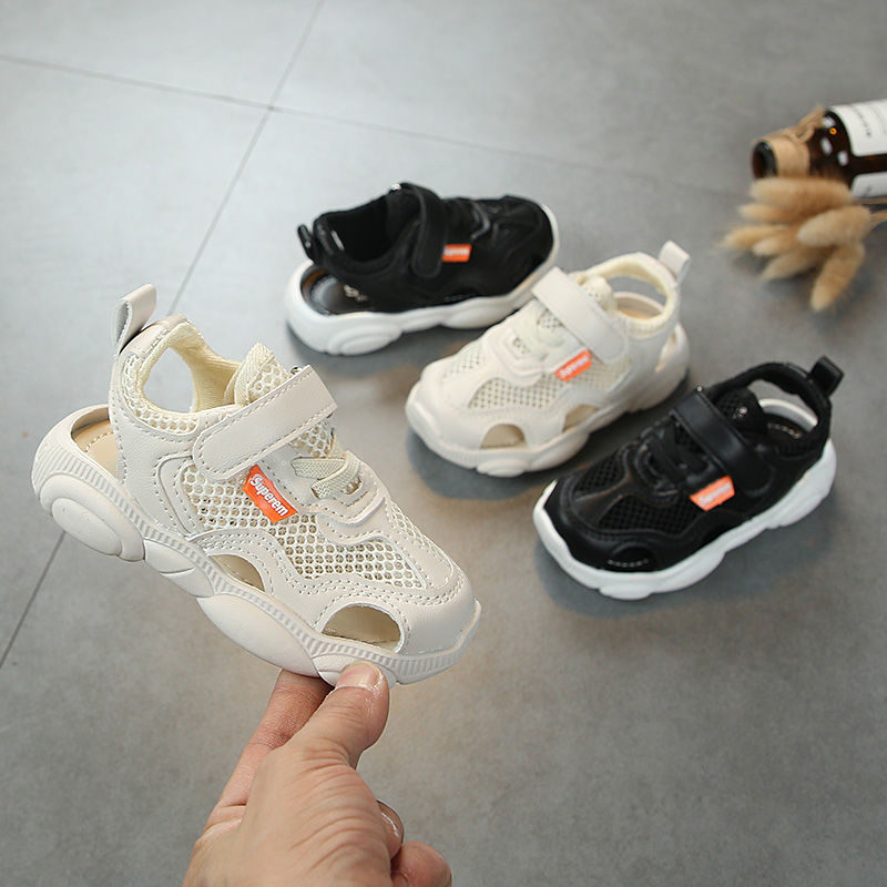 ins super fire children's shoes baby children's sandals half a year old summer baby Baotou toddler shoes mesh 1-6 years old breathable shoes