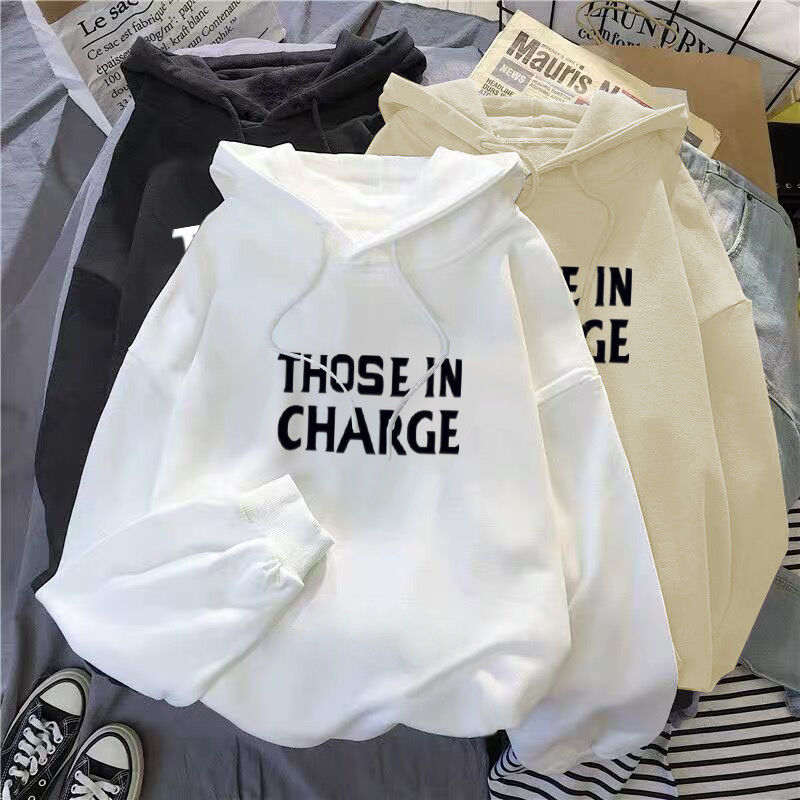 Spring and Autumn Hong Kong-style hooded sweater women's 2022 new Korean version loose all-match student letters lazy wind high street coat