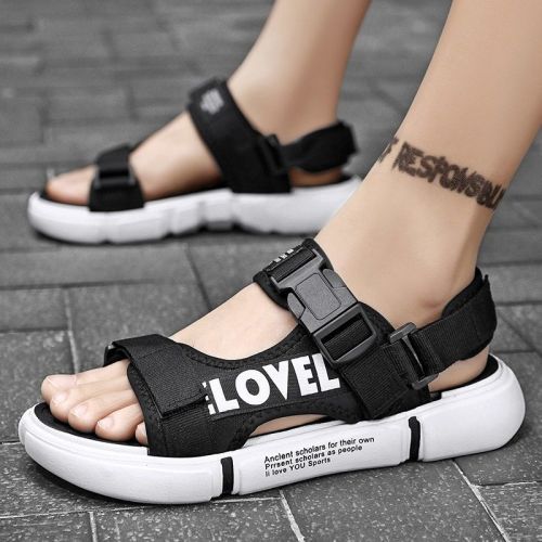 Men's summer sandals and slippers wear  new fashion dual-use beach shoes men's trendy non-slip wear-resistant casual all-match