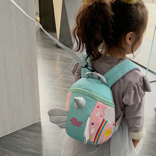 Unicorn bag ins super fire infant baby child 1-3 years old boy girl anti-lost traction rope backpack