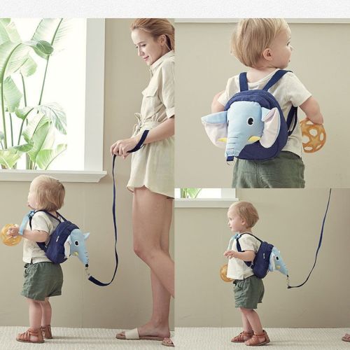 Children's anti-lost traction bag kindergarten school bag boy girl baby cartoon backpack walking baby artifact