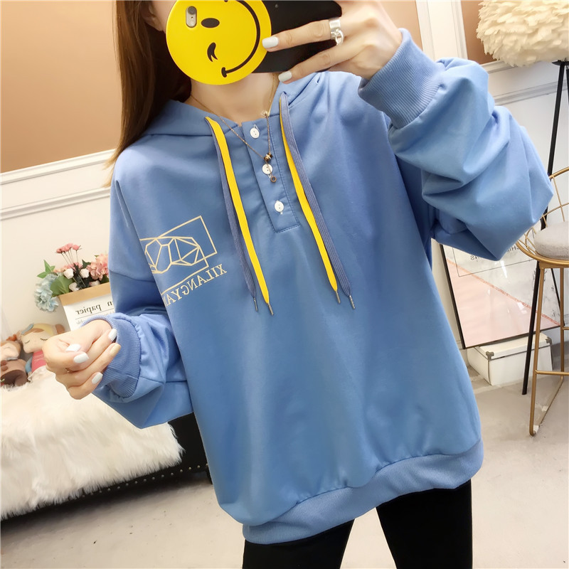 2022 new autumn clothing loose plus fat plus size women's clothing 200 catties fat mm fat sister long-sleeved top